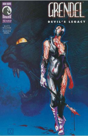 Grendel: Devil's Legacy 12 published by Dark Horse with cover art by Matt Wagner