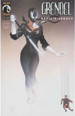 Grendel: Devil's Legacy 9 published by Dark Horse with cover art by Matt Wagner