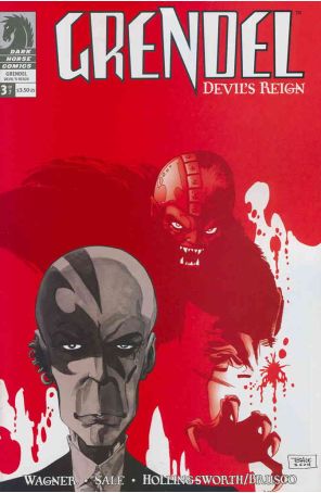 Grendel: Devil's Reign 3 published by Dark Horse with cover art by Tim Sale