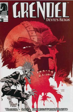 Grendel: Devil's Reign 6 published by Dark Horse with cover art by Tim Sale