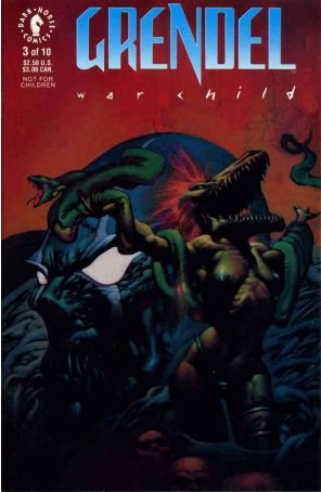 Grendel: War Child 3 published by Dark Horse with cover art by Simon Bisley