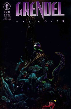 Grendel: War Child 6 published by Dark Horse with cover art by Matt Wagner