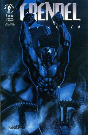 Grendel: War Child 7 published by Dark Horse with cover art by Matt Wagner