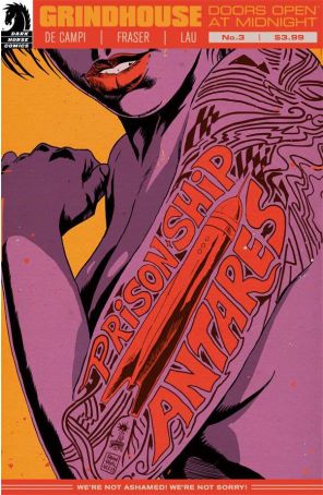 Grindhouse: Doors Open At Midnight 3 published by Dark Horse with cover art by Francesco Francavilla
