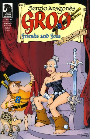 Groo: Friends And Foes 7 published by Dark Horse with cover art by Sergio Aragonés