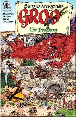 Groo: The Prophecy 1 published by Dark Horse with cover art by Sergio Aragonés