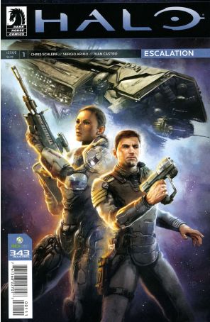 Halo: Escalation 1 published by Dark Horse with cover art by Anthony Palumbo