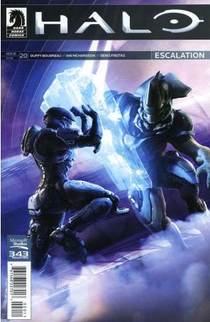 Halo: Escalation 20 published by Dark Horse with cover art by Isaac Hannaford