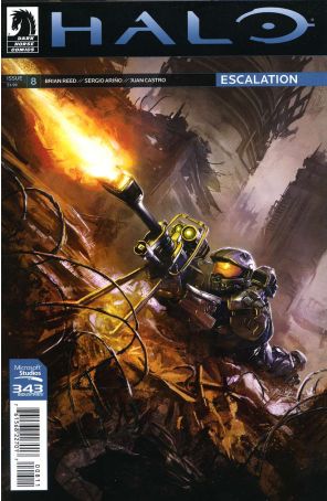 Halo: Escalation 8 published by Dark Horse with cover art by Anthony Palumbo
