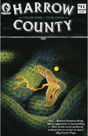 Harrow County 11 published by Dark Horse with cover art by Tyler Crook