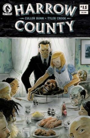 Harrow County 15 published by Dark Horse with cover art by Tyler Crook