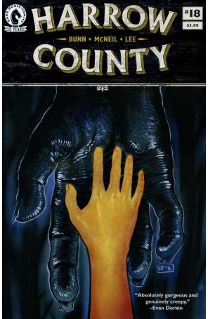 Harrow County 18 published by Dark Horse with cover art by Tyler Crook