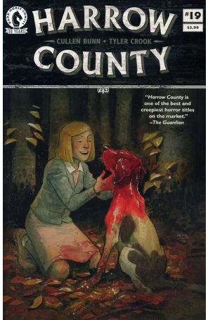 Harrow County 19 published by Dark Horse with cover art by Tyler Crook