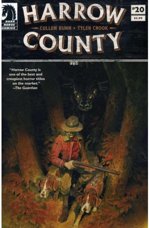 Harrow County 20 published by Dark Horse with cover art by Tyler Crook