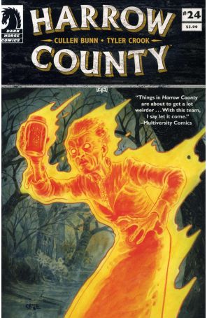 Harrow County 24 published by Dark Horse with cover art by Tyler Crook
