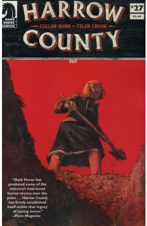 Harrow County 27 published by Dark Horse with cover art by Tyler Crook