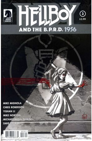 Hellboy and The B.P.R.D.: 1956 3 published by Dark Horse with cover art by Dave Johnson
