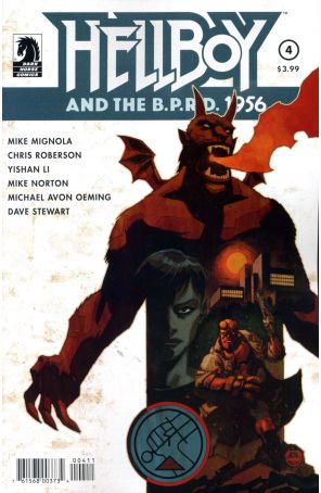Hellboy and The B.P.R.D.: 1956 4 published by Dark Horse with cover art by Dave Johnson