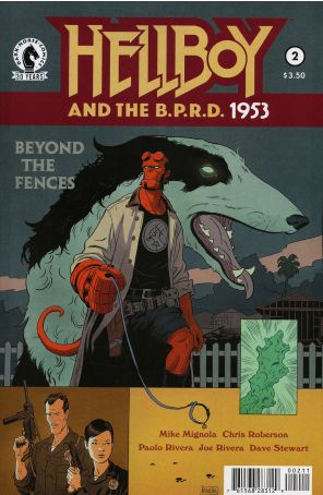 Hellboy and the B.P.R.D.: 1953-Beyond The Fences 2 published by Dark Horse with cover art by Paolo Rivera
