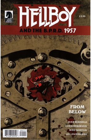 Hellboy and the B.P.R.D.: 1957-From Below 1 published by Dark Horse with cover art by Laurence Campbell