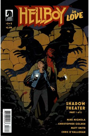 Hellboy in Love 3 published by Dark Horse with cover art by Matt Smith