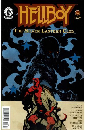 Hellboy: The Silver Lantern Club 3 published by Dark Horse with cover art by Christopher Mitten