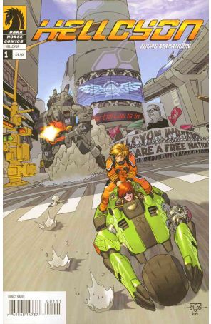 Hellcyon 1 published by Dark Horse with cover art by Lucas Marangon