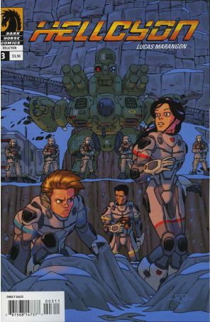 Hellcyon 3 published by Dark Horse with cover art by Lucas Marangon