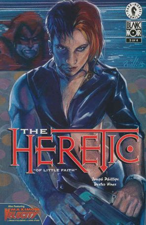 The Heretic 3 published by Dark Horse with cover art by Joe Phillips