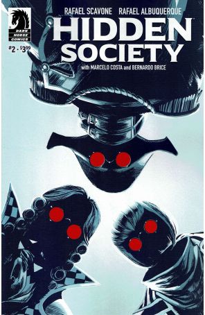 Hidden Society 2A published by Dark Horse with cover art by Rafael Albuquerque