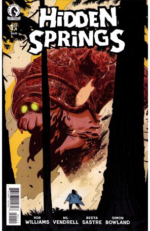 Hidden Springs 1A published by Dark Horse with cover art by Nil Vendrell Pallach
