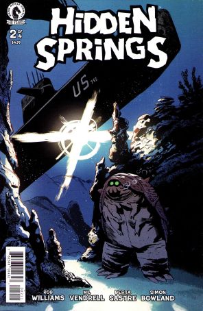 Hidden Springs 2 published by Dark Horse with cover art by Nil Vendrell Pallach
