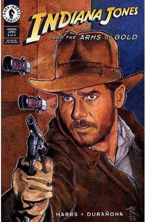Indiana Jones and the Arms of Gold 2 published by Dark Horse with cover art by Russell Walks