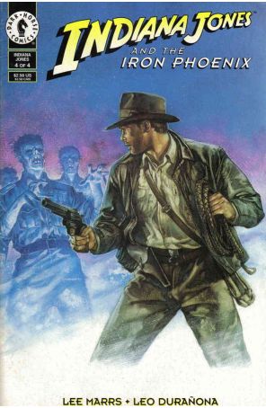 Indiana Jones and the Iron Phoenix 4 published by Dark Horse with cover art by Dave Dorman