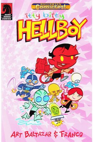 Itty Bitty Hellboy Holiday Special 2013 published by Dark Horse with cover art by Art Baltazar