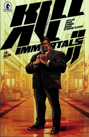 Kill All Immortals II 5A published by Dark Horse with cover art by Oliver Barrett