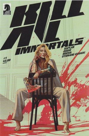Kill All Immortals 1A published by Dark Horse with cover art by Oliver Barrett
