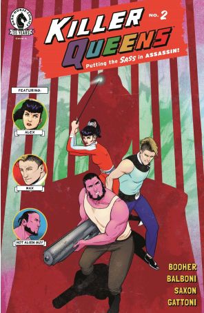 Killer Queens 2A published by Dark Horse with cover art by Claudia Balboni