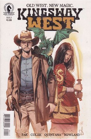 Kingsway West 1 published by Dark Horse with cover art by Mirko Colak
