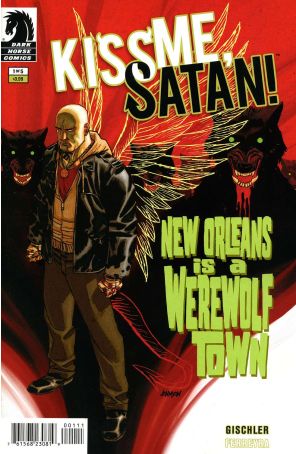 Kiss Me, Satan 1 published by Dark Horse with cover art by Dave Johnson