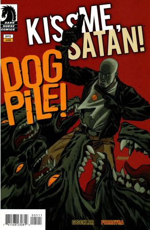 Kiss Me, Satan 5 published by Dark Horse with cover art by Dave Johnson