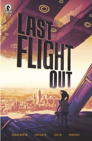 Last Flight Out 1 published by Dark Horse with cover art by Eduardo Ferigato