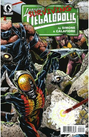 Leaving Megalopolis: Surviving Megalopolis 2 published by Dark Horse with cover art by Jim Calafiore