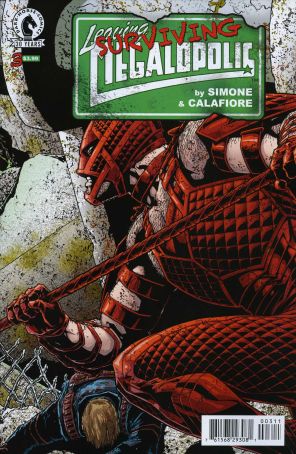 Leaving Megalopolis: Surviving Megalopolis 3 published by Dark Horse with cover art by Jim Calafiore