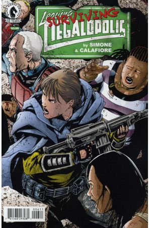 Leaving Megalopolis: Surviving Megalopolis 6 published by Dark Horse with cover art by Jim Calafiore