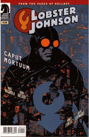 Lobster Johnson: Caput Mortuum 1 published by Dark Horse with cover art by Tonci Zonjic