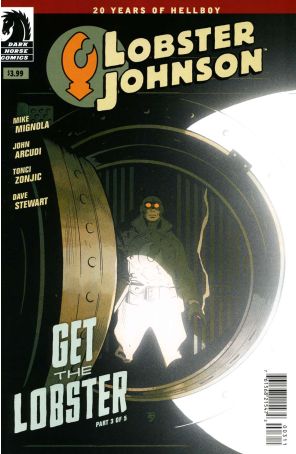 Lobster Johnson: Get the Lobster 3 published by Dark Horse with cover art by Tonci Zonjic