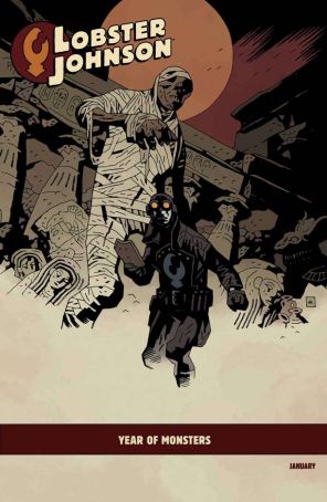 Lobster Johnson: The Burning Hand 1A published by Dark Horse with cover art by Mike Mignola