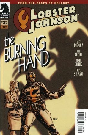 Lobster Johnson: The Burning Hand 2 published by Dark Horse with cover art by Dave Johnson