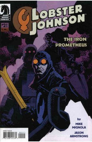Lobster Johnson: The Iron Prometheus 2 published by Dark Horse with cover art by Mike Mignola